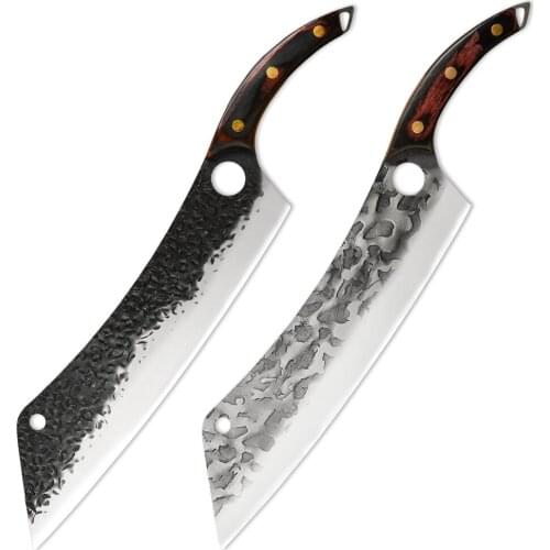 12'' Inch Stainless Steel Chef Knife Kitchen Cooking Knife Ultra Sharp Hammering Blade Cooking Slicer Pro Sharp Slicing Cleaver