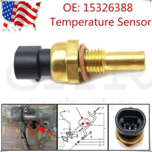 15326388 15369305 2134333 Coolant Temperature Temp Sensor For Buick Lucerne for Cadillac CTS 6.2L for GM GMC TPI TBI LT1 LS1 LS2