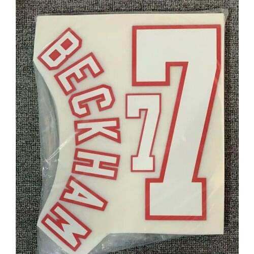 1996 BECKHAM Nameset Printing Patches for Clothing Soccer Badge