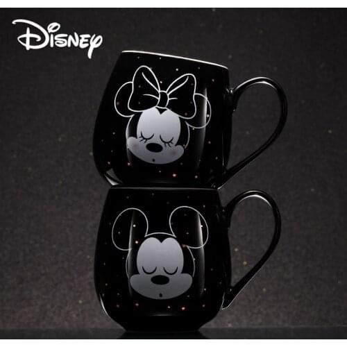 2021 Disney Creative Mug Mickey Minnie Cartoon Ceramic Cup Boy Girl Coffee Milk Cup Office Fashion Couple Cups Christmas Gift