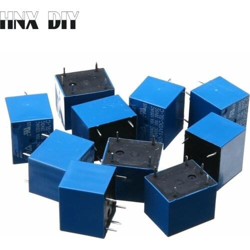 5pcs Relays SRD-05VDC-SL-C SRD-12VDC-SL-C SRD-24VDC-SL-C SRD-48VDC-SL-C 5 Pin DC 5V 12V 24V 48V 10A 250VAC 5PIN Power Relays