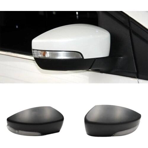 Car Rear View Mirror Cover withTurn Signal Light for Ford Escape Kuga Ecosport 2013-2019 Without Bulb