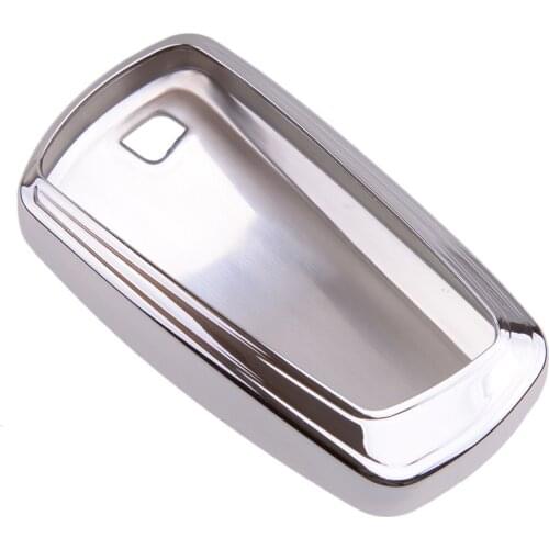 Car Silver Smart Remote Key Case Cover Fob Shell TPU Replacement Fit For BMW 1 2 3 4 5 6 7 Series X3 X4 M2 M3 M4 M5 M6