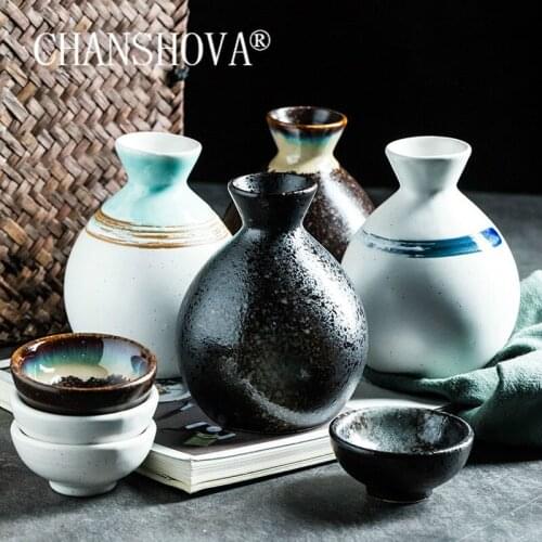 CHANSHOVA Chinese style Ceramic Wine cup bars set shot glasses set teacup tea bowl sake set wine set China Porcelain H608