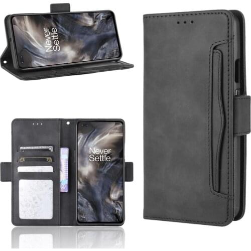 For OnePlus Nord Case Premium Leather Wallet Leather Flip Multi-card slot Cover For OnePlus Nord One Plus Nord OnePlus Z Case