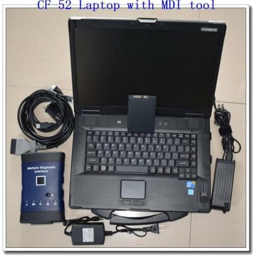 Factory high quality G-M MDI Multiple Diagnostic Interface Multi-Language software 360G SSD Scanner with CF52 Toughbook CF-52 PC