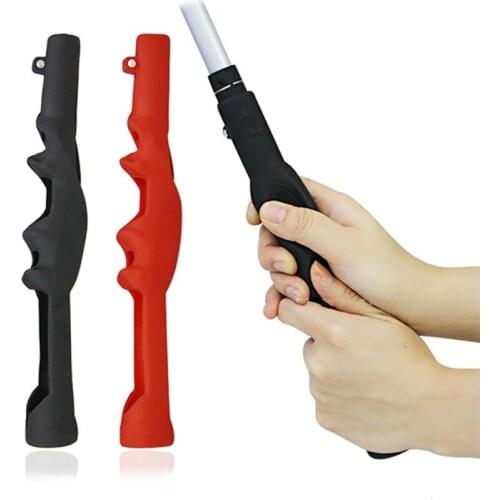 Golf Swing Training Grip Rubber Trai-ner Golfer Outdoor Coaching Practice Aids Hand Position Training Tool