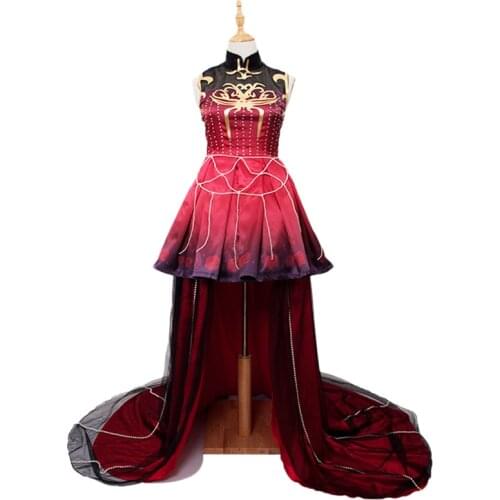 Game Miracle Nikki Blood Parrot Cosplay Costume Princess Lolita Women Evening Dress Halloween Costumes for Women
