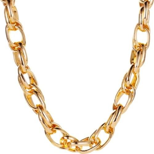 Hot New Product Personality Simple Metal Thick Chain Necklace Exaggerated Punk Style Ladies Necklace