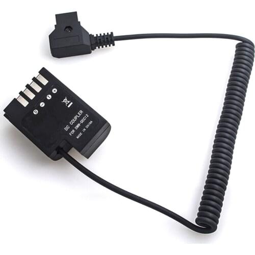 Dummy Battery DMW-DCC12 DC Coupler Extendable Power Adapter Cable for Panasonic Camera GH3 GH4 GH5 GH5