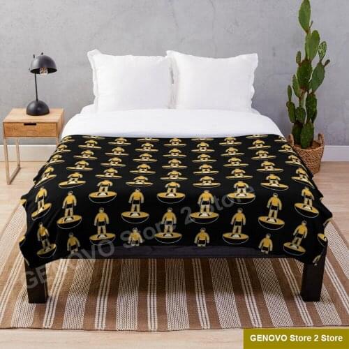 Wolves Table footballer Throw Blanket flannel Sherpa bedspread bedding sofa picnic fur soft blanket