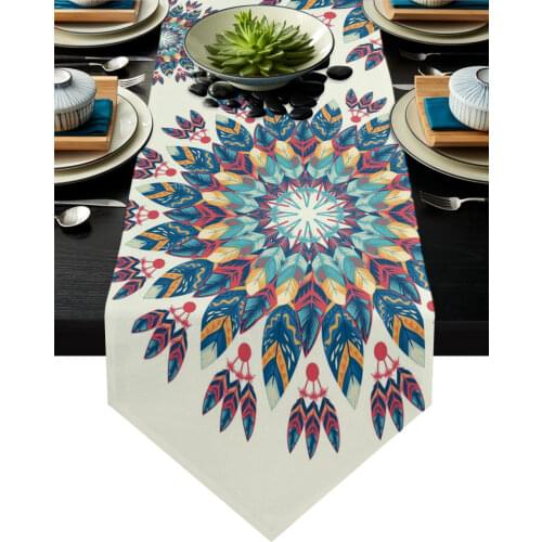 Mandala Bohemian Table Runner Modern Table Flag Home Party Country Wedding Decoration Tablecloth Table Runners