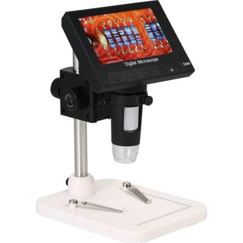 1000X 4.3inch LCD Display Portable Microscope 720P LED Digital Magnifier with Holder for Circuit Board Repair Soldering Tools