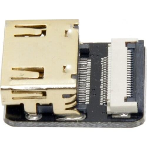 Cablecc CYFPV Standard DMI Type A Male Connector for FPV HDTV Multicopter Aerial Photography Straight Up Angled Down