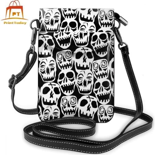 Skull Shoulder Bag Skull Leather Bag Print Student Women Bags Trend High quality Wedding Women Mini Purse
