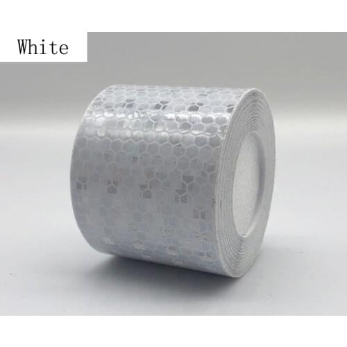 Reflective Bicycle Stickers Adhesive Tape for Bike Safety White Yellow Bike Stickers Bicycle Accessories