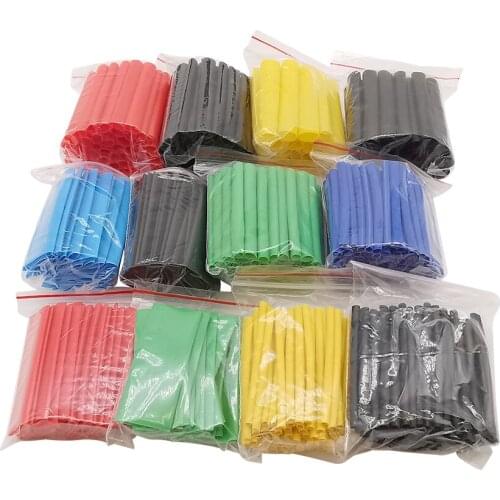 530Pcs/Set Heat Shrink Sleeve Kit Shrinking Tube Polyolefin Insulation Heat Shrinkable Tubing Cable Wrap Termoretractil Sleeving