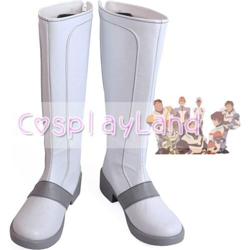 Voltron Legendary Defender Season 8 Cosplay Boots Shoes White Men Shoes Costume Customized Accessories Halloween Party Shoes