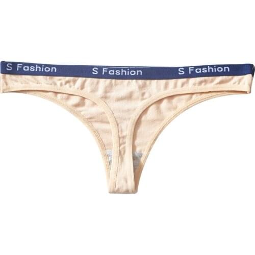 Womens underwear sexy comfortable cotton sports style personality letters wide waist low waist without trace briefs