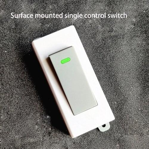 20 pcs Push button switch single control surface mounted fixed switch fire wire switch