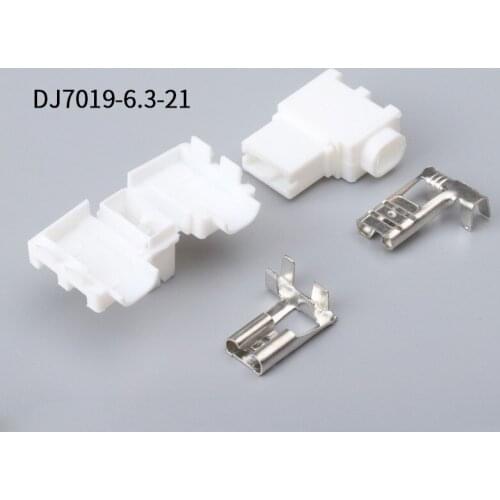 200 SETS DJ7019-6.3-21 6.3mm 1Pin 176497-1 AMP Car Electrical Wire Connectors