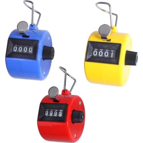 3 X Plastic 4 Digit Hand tally counter manual Palm Golf Buddha Clicker