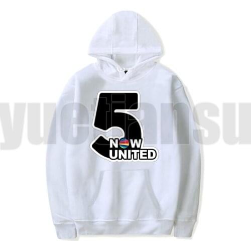 White Crewneck Sweatshirt UN Team Children Now United - Better Album Streetwear Women Now United Oversized Hoodies Anime NEW