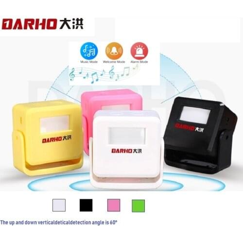 Darho Welcome Chime Alarm Wireless Door Bell PIR Motion Sensor For Store Shop Entry Security Infrared Detector Doorbell