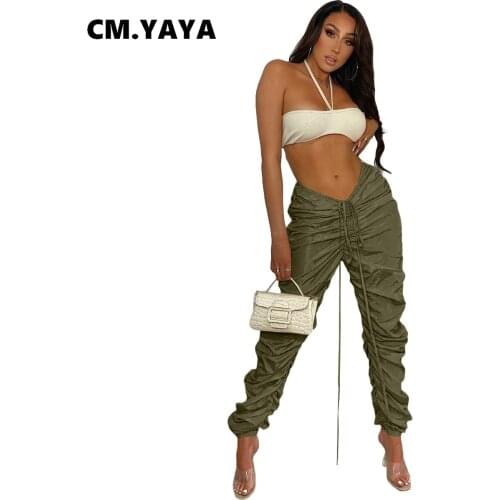 Женские узкие брюки CM.YAYA China At AliExpress