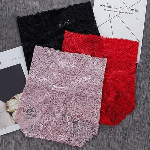 Floral Lace Panties Women High Rise Briefs Lingerie Low Rise Lace Seamless Panties Underpants Underwear Plus Size knickers