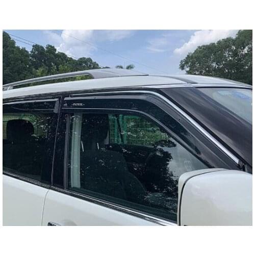 Smoke Car side Window Deflector For NISSAN PATROL Y62 2012 2013 2014 2015 2016 2017 2018 2019 Sun Rain Deflector Guard SUNZ