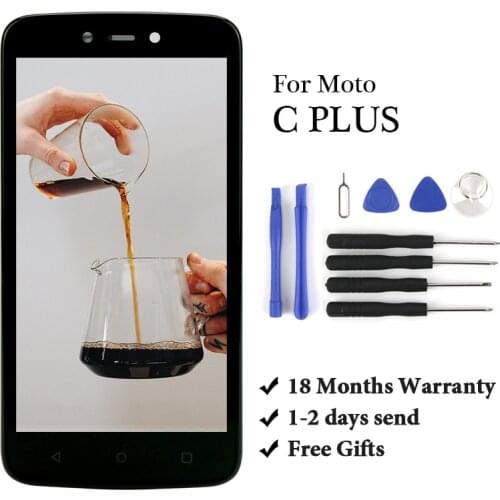 100% test display For Motolora C Plus LCD Touch Screen Digiziter Assembly Replacement For Motolora C Plus XT1721 XT1722 XT1723
