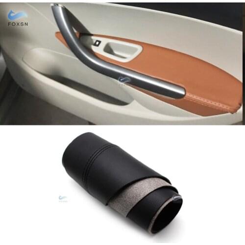 For Peugeot 408 2010 2011 2012 2013 Microfiber Leather Car Door Handle Panel Armrest Protective Cover Trim