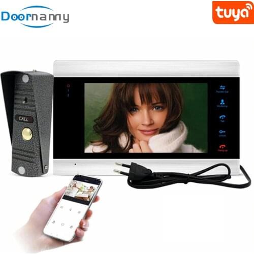 Doornanny Smart WIFI Video Intercom For Home Apartment Video Eye Wireless Video Call Doorbell Monitor Call Panel Kit Recording