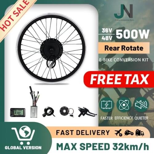 EBike Conversion Kit 36V 48V 500W 20-29inch/700C e-bike Wheel Hub Motor Electric Bicycle Bike Conversion Kit Bicicleta Electrica
