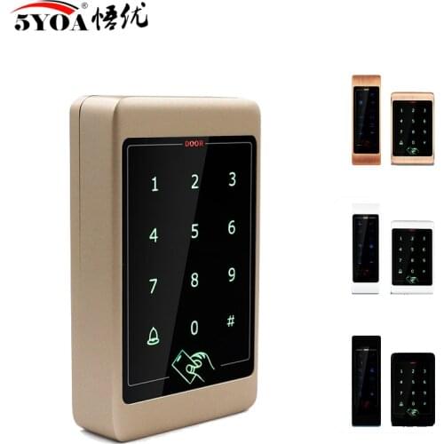 Metal Touch Access Control System RFID Keypad Electric Door Lock Magnetic Controller ID 125khz IC 13.56mhz