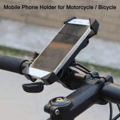 Metal MTB Bicycle Motorcycle Mount Handlebar Extender GPS Holder Smart Mobile Cell Phone Holder for iPhone/ Galaxy