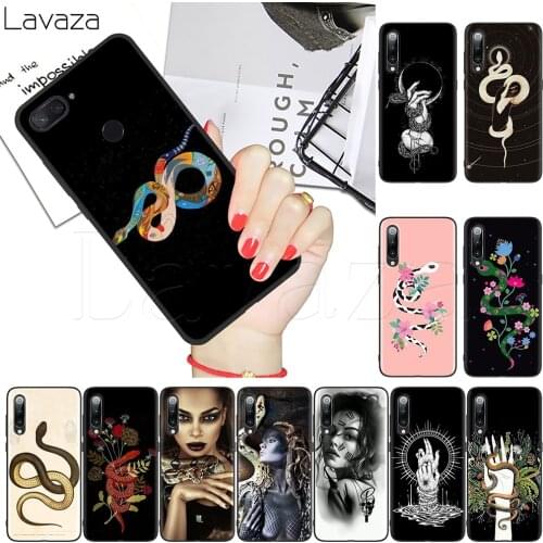 Lavaza Hand Snake Flower Snake Painting Soft Silicone Case for Redmi Note 4A 4X 5 5A 6 6A 7 7A 8 8A 8T Pro Lite