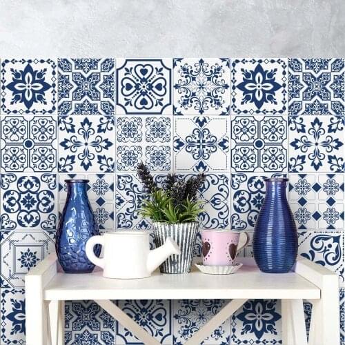 PS00071 tile stickers 15 PCs size 20x20 cm - Made in Italy-for home bathroom and kitchen