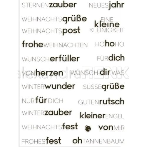 German Clear Stamp Transparent seal for DIY scrapbooking/Card Making c638