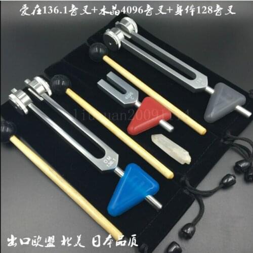 OM136.1 4096Hz Chakra Tuning Fork Aluminum Alloy With Striking Mallet Module For Sound Healing Therapy Medical Neurological