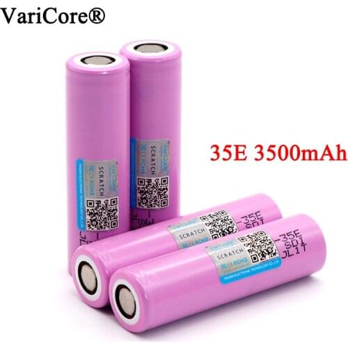 VariCore Original INR18650-35E 3.7V 3500mAh Max 13A Discharge Power Battery For Flashlight batteries
