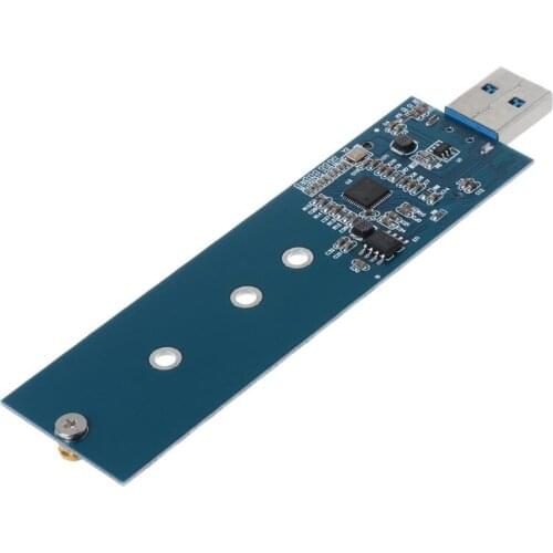 M.2 to USB Adapter B Key M.2 SSD Adapter USB 3.0 to 2280 M2 SSD Drive Adapter Converter SSD Reader Card