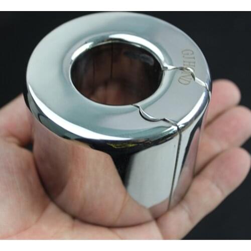 20 Sizes Stainless Steel Ball Stretchers Scrotal Pendant Testicular Weight-Bearing Ring Sex Toys for Men BB205