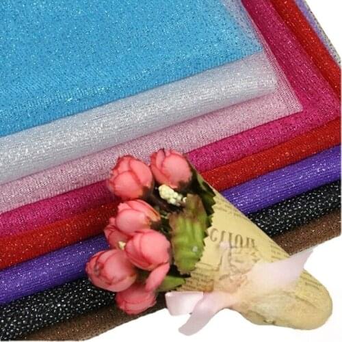 Encryption gauze glitter wedding decoration wedding dress puff skirt gauze paillette fabric