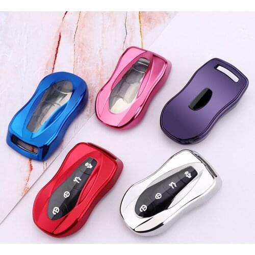 TPU Car Key FOB Cover Case for Geely Azkarra 2019 2020 2021 Tugella Fy11 Remote Keyless holder Styling Protect Ring