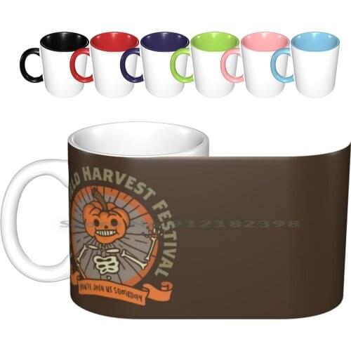 You'll Join Us Someday Ceramic Mugs Coffee Cups Milk Tea Mug Animation Cartoon Fall Festival Halloween Harvest Jack O Lantern