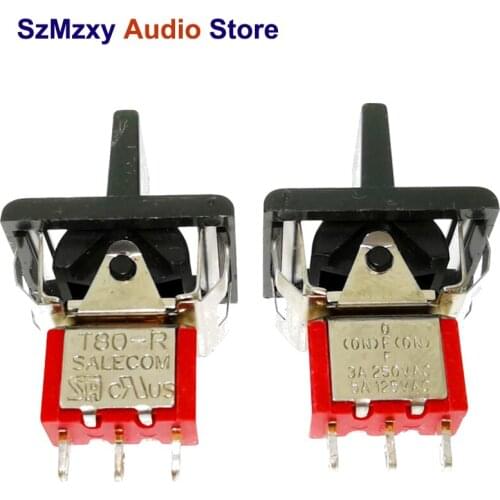 1PCS/2PCS Taiwan SH T80-R (ON) OFF (ON) 250V/3A 125V/5A Momentary SPDT Tripod bilateral reset switch