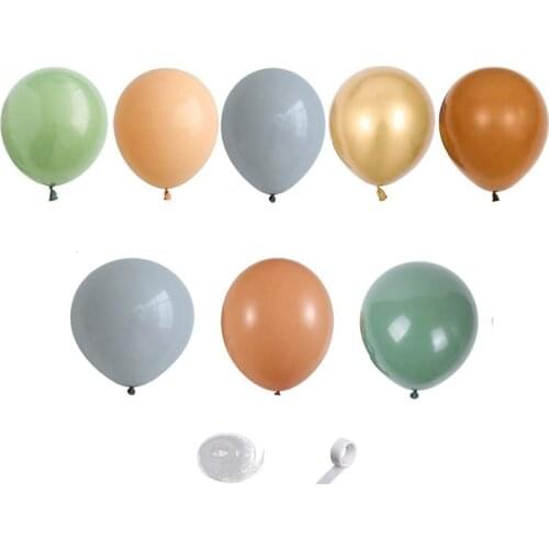 155Pcs Avocado Green Balloons Garland Arch Kit Retro Green Chorme Gold Latex Globos Birthday Valentine Wedding Party