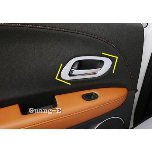 For Honda HRV HR-V Vezel 2019 2020 Car body styling detector inside sticker trim moulding door inner built handle bowl 4pcs
